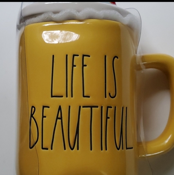 Rae Dunn Life is Beautiful mug - Picture 2 of 6